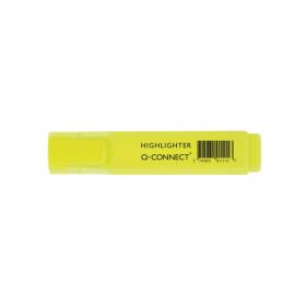 Q-Connect Yellow Highlighter Pen (Pack of 10) KF01111 KF01111