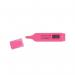 The picture features a pack of 10 Q-Connect Pink Highlighter Pens, neatly arranged in a row. The vibrant pink color of the highlighters stands out against the white background, making them easy to spot. The packaging is simple yet eye-catching, making it perfect for any office or school setting.