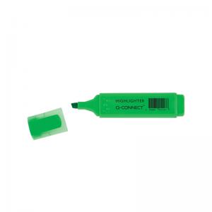Q-Connect Green Highlighter Pen 10 Pack KF01113 KF01113