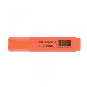 Q-Connect Orange Highlighter Pen (Pack of 10) KF01115 KF01115