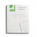 Q-Connect Delux Punched Pocket Top Opening Green Strip A4 Clear (Pack of 100) KF01121 KF01121