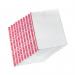 Q-Connect Delux Punched Pocket Side Opening Red Strip A4 (Pack of 25) KF01123 KF01123