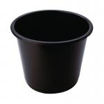 Q-Connect Waste Bin 14 Litre Black CP025KFBLK KF01124