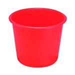 Q-Connect Waste Bin 15 Litre Red CP025KFRED KF01128