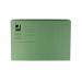 Q-Connect Square Cut Folder Mediumweight 250gsm Foolscap Green (Pack of 100) KF01189 KF01189