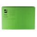 Q-Connect Square Cut Folder Mediumweight 250gsm Foolscap Green (Pack of 100) KF01189