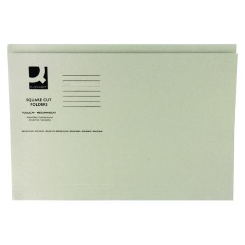 Q Connect Square Cut Folder Mediumweight 250gsm Foolscap Kf01190