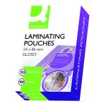 Q-Connect 54x86mm Laminating Pouches 250 Micron (Pack of 100) KF01203 KF01203