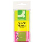 Q-Connect Quick Notes 38 x 51mm Neon (Pack of 3) KF01224 KF01224