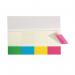 Q-Connect Quick Tabs 25x45mm 40 Tabs 4 Pads ClearAssorted (Pack of 160) KF01225 KF01225