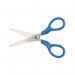 Q-Connect Ergonomic All Purpose Scissors 130mm Stainless Steel Blades Red or Blue Handle CKF01229 KF01229