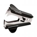 The photograph features a set of Q-Connect staple removers with a sleek and ergonomic design. The bright color and sturdy construction make them easy to use and long-lasting. The compact size allows for convenient storage in any workspace.