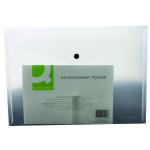 Q-Connect Polypropylene Document Folder A4 Clear (Pack of 12) KF01244Q KF01244Q