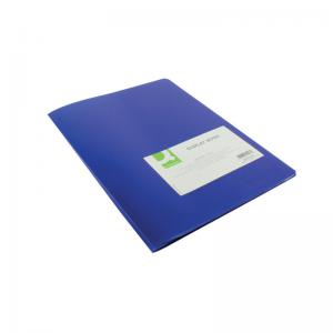 Q-Connect Polypropylene Display Book 10 Pocket Blue KF01247 KF01247