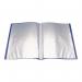 Q-Connect Polypropylene Display Book 20 Pocket Blue KF01251 KF01251