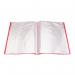 Q-Connect Polypropylene Display Book 40 Pocket Red KF01258 KF01258