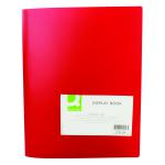 Q-Connect Polypropylene Display Book 40 Pocket Red KF01258 KF01258