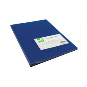 Q-Connect Polypropylene Display Book 40 Pocket Blue KF01259 KF01259