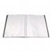 Q-Connect Polypropylene Display Book 40 Pocket Black KF01260 KF01260