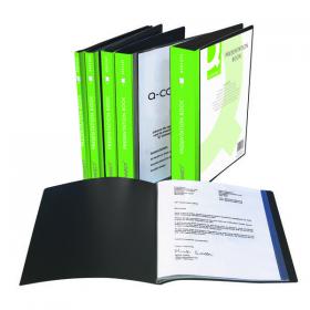 Q-Connect Presentation Display Book 10 Pocket A4 Black KF01263 KF01263