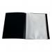 Q-Connect Presentation Display Book 20 Pocket A4 Black KF01265 KF01265