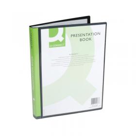 Q-Connect Presentation Display Book 40 Pocket A4 Black KF01267 KF01267