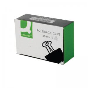 Click to view product details and reviews for Q Connect Foldback Clip 24mm Black 10 Pack Kf01283 Kf01283.