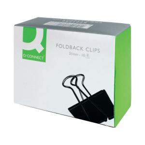 Click to view product details and reviews for Q Connect Foldback Clip 51mm Black Pack Of 10 Kf01286 Kf01286.