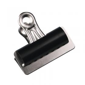 Q-Connect 25mm Black Grip Clip Pack of 10 KF01287 KF01287