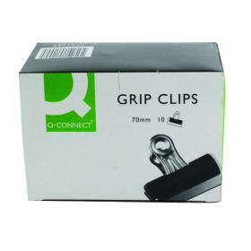 Q-Connect Grip Clip 70mm Black (Pack of 10) KF01290 KF01290