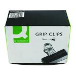 Q-Connect Grip Clip 75mm Black (Pack of 10) KF01291 KF01291