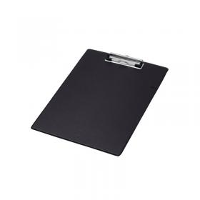 Q-Connect PVC Single Clipboard Foolscap Black KF01296 KF01296