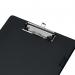 Q-Connect PVC Single Clipboard Foolscap Black KF01296 KF01296