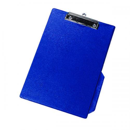 Cheap Stationery Supply of Q-Connect PVC Single Clipboard Foolscap Blue KF01297 KF01297 Office Statationery