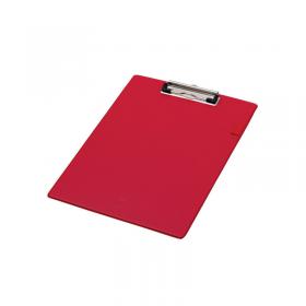 Q-Connect PVC Single Clipboard Foolscap Red KF01298 KF01298