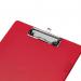 Q-Connect PVC Single Clipboard Foolscap Red KF01298 KF01298