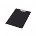 Q-Connect PVC Foldover Clipboard Foolscap Black KF01300 KF01300