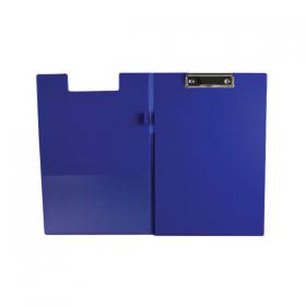 Q-Connect PVC Foldover Clipboard Foolscap Blue KF01301 KF01301