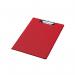 Q-Connect PVC Foldover Clipboard Foolscap Red KF01302 KF01302