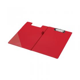 Q-Connect PVC Foldover Clipboard A4 Red KF01302 KF01302