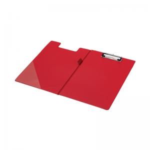 Q-Connect PVC Foldover Clipboard A4 Red KF01302 KF01302