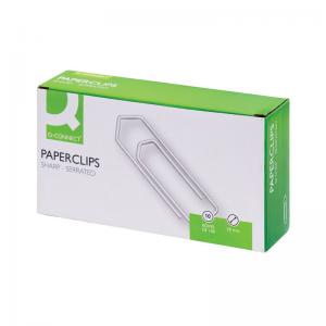 Q-Connect Paperclips Giant No Tear 50mm Pack of 1000 KF01318Q KF01318Q