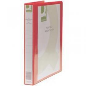 Q-Connect Presentation 25mm 4D-Ring Binder A4 Red KF01326 KF01326