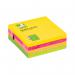 Q-Connect Quick Note Cube 76 x 76mm Assorted Neon KF01348 KF01348