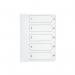 Q-Connect 1-5 Index Multi-punched Polypropylene White A4 KF01352 KF01352