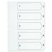 Q-Connect 1-5 Index Multi-punched Polypropylene White A4 KF01352