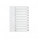 Q-Connect 1-10 Index Multi-punched Polypropylene White A4 KF01353 KF01353
