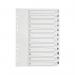 Q-Connect 1-12 Index Multi-punched Polypropylene White A4 KF01354 KF01354