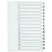 Q-Connect 1-15 Index Multi-punched Polypropylene White A4 KF01355