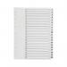 Q-Connect 1-20 Index Multi-punched Polypropylene White A4 KF01356 KF01356